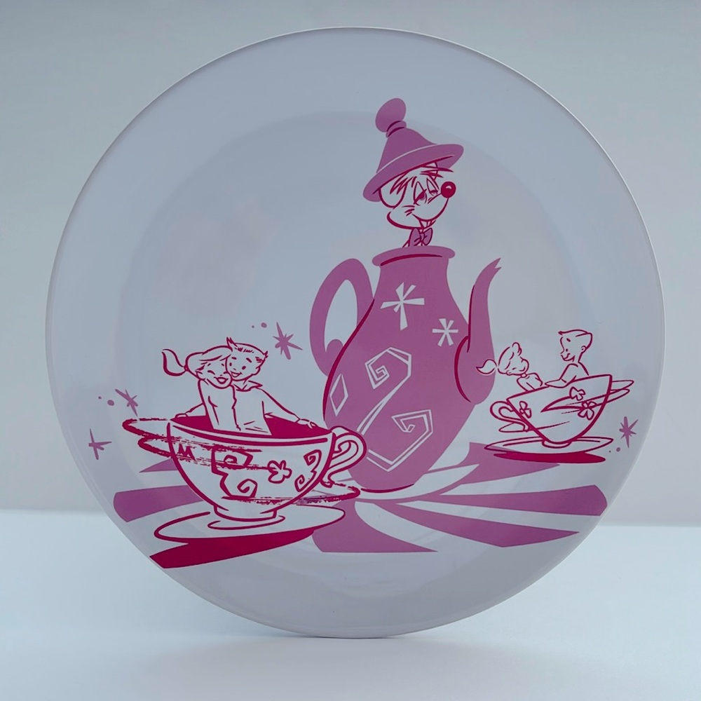 Disney Magic Kingdom 50th Anniversary Plate by Kevin & Jody Mad Tea Party